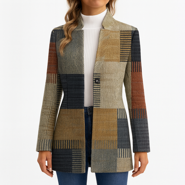 Stella Elegant Blazer with Print